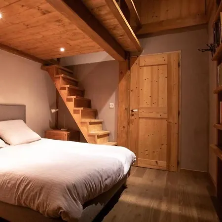 Lägenhet Maison Chaleureuse Avec Vue Sur Le Mont Blanc
